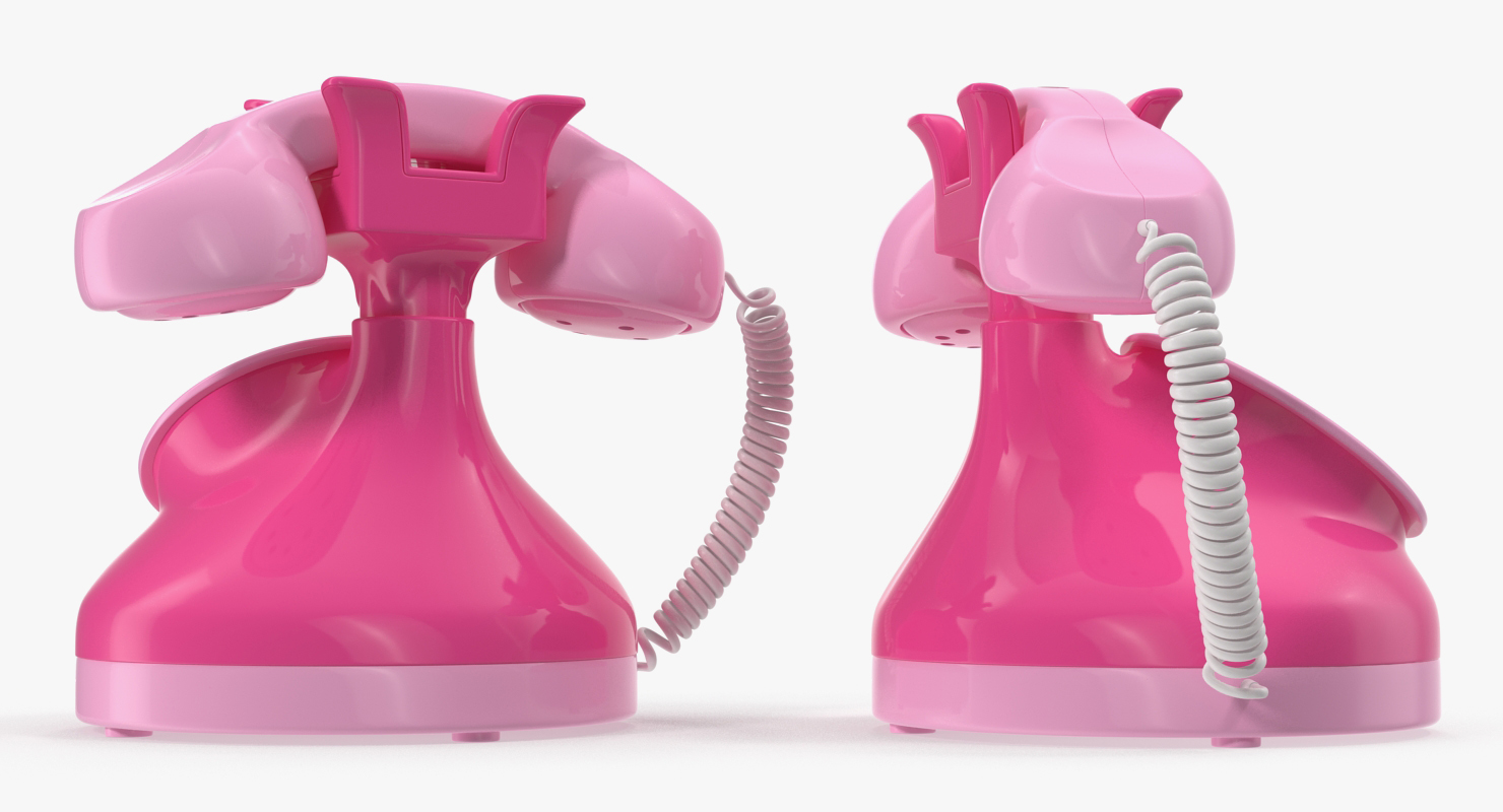 Toy Phone Pink 3D model