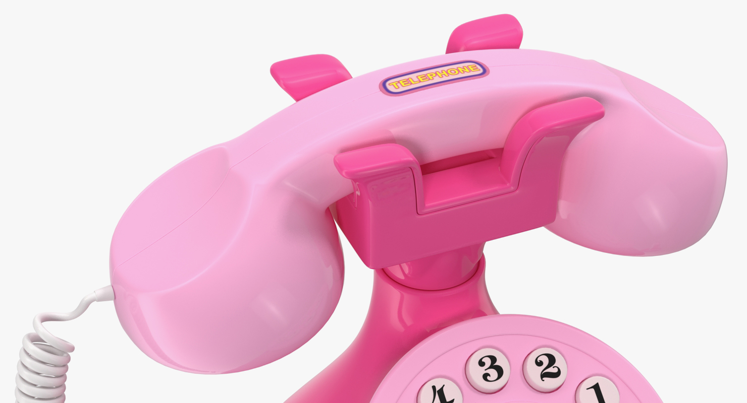 Toy Phone Pink 3D model