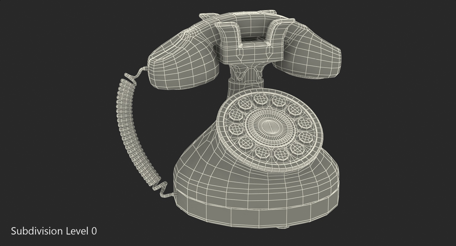 Toy Phone Pink 3D model