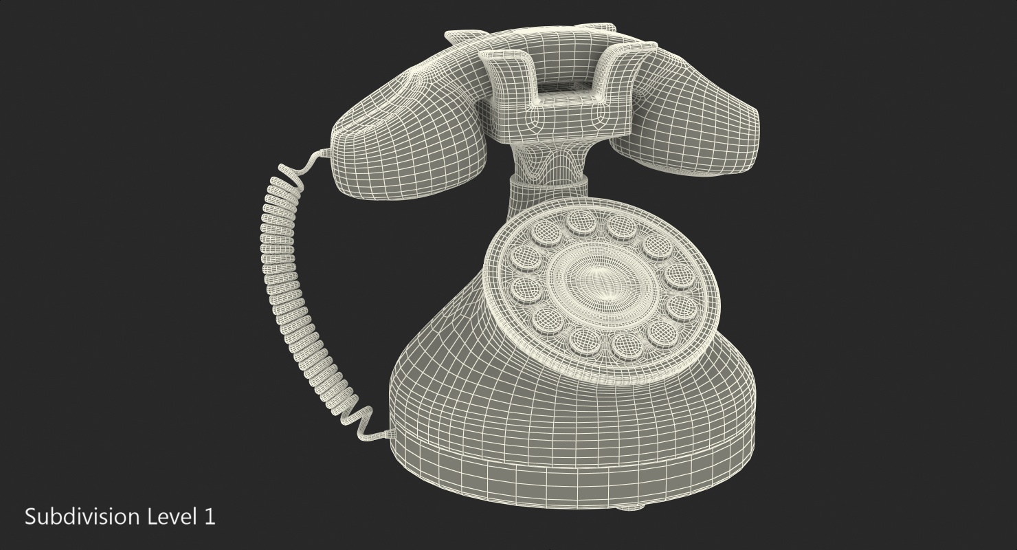 Toy Phone Pink 3D model