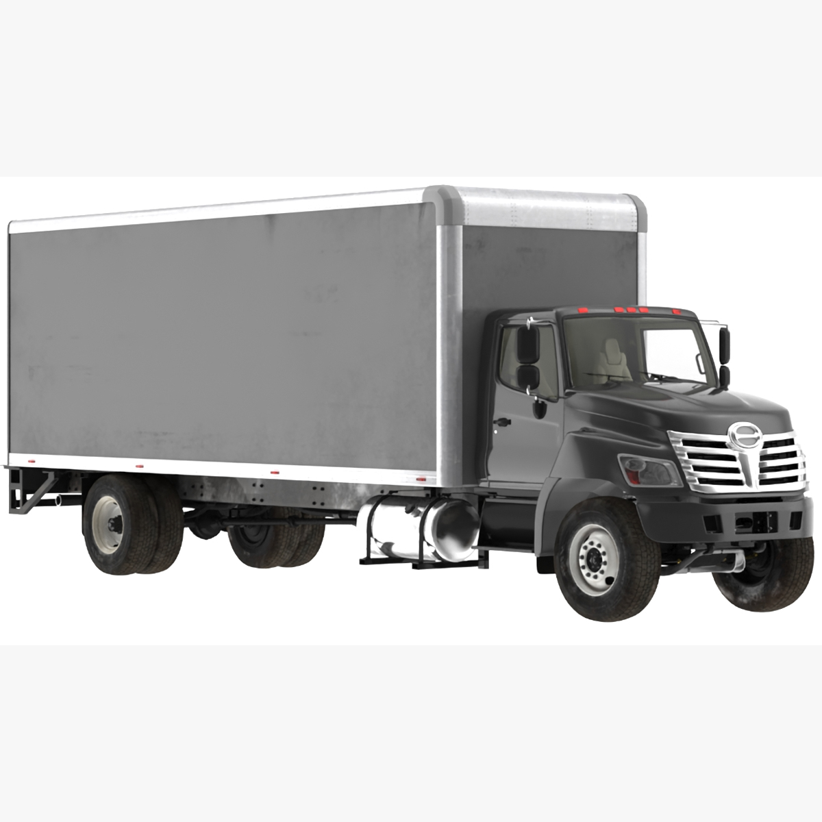 3D Cargo Box Truck Rigged for Cinema 4D