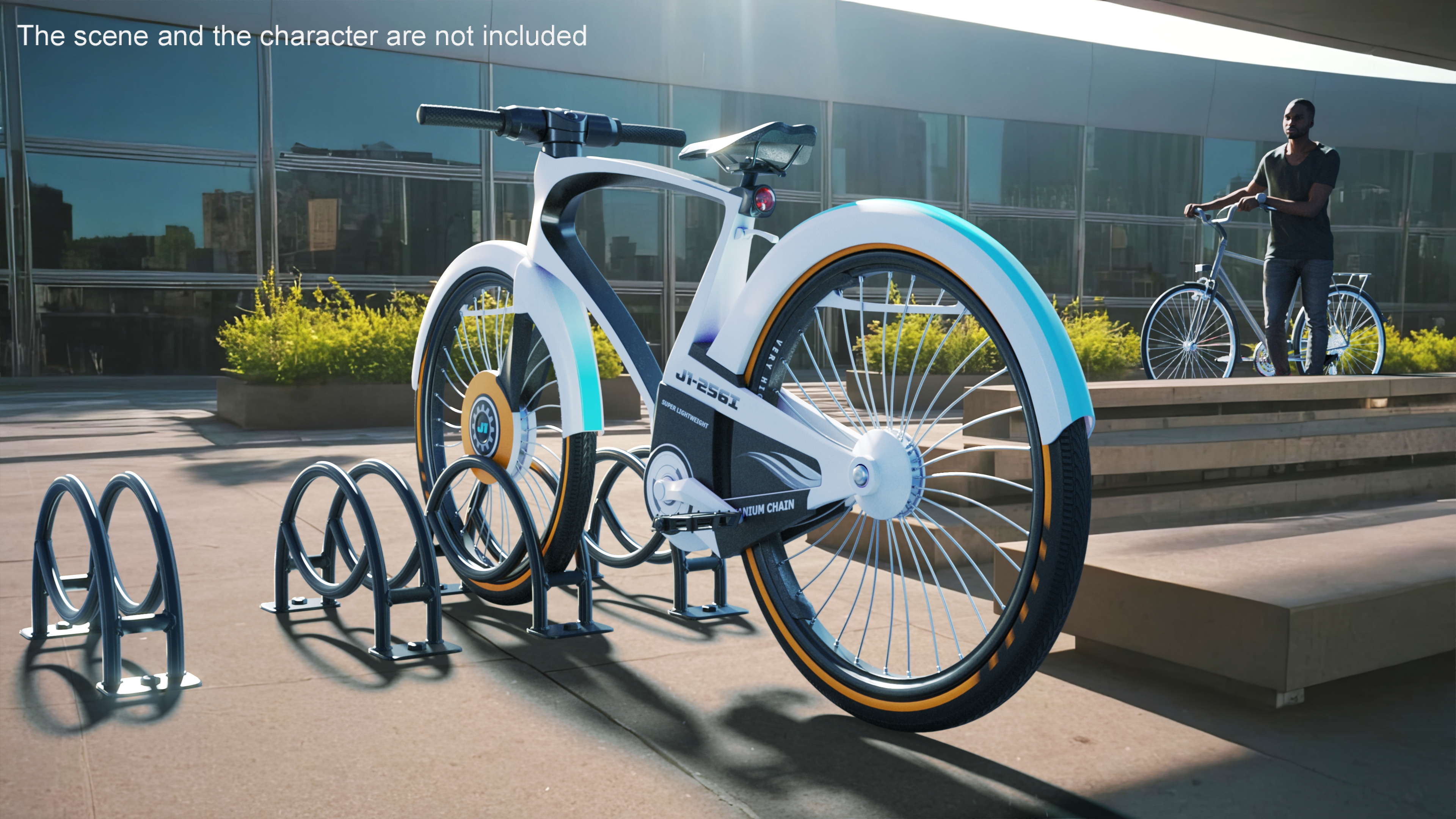 3D model Futuristic Urban Bicycle White