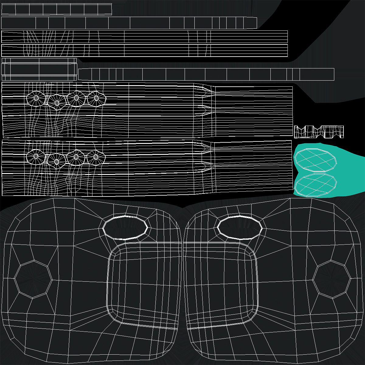 3D model Car Punched Key
