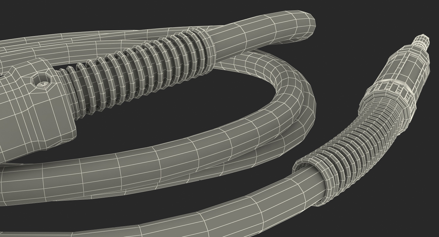 3D model MIG Welding Torch and Gas Hose