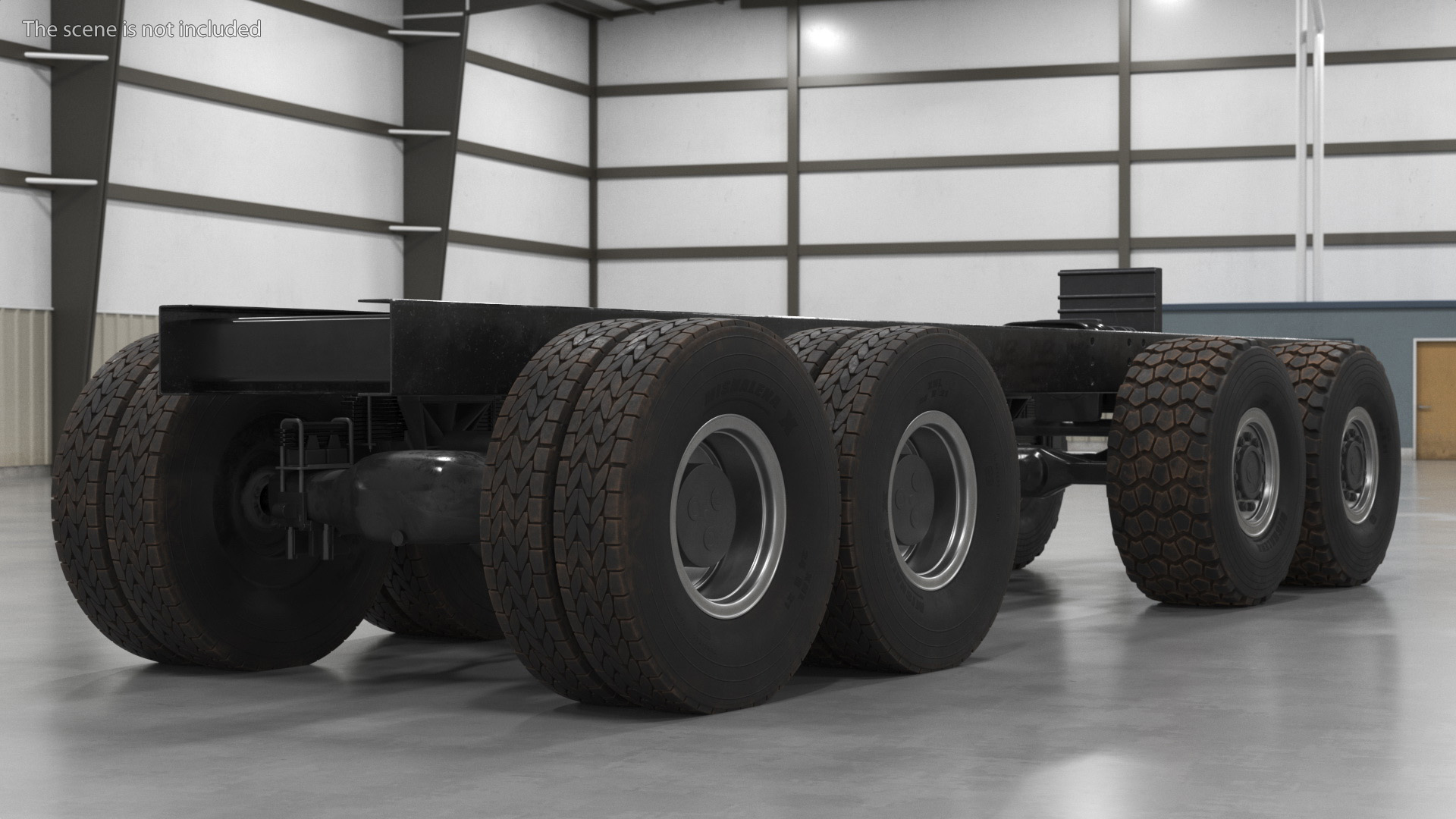 3D model Chassis for Super Heavy Trucks