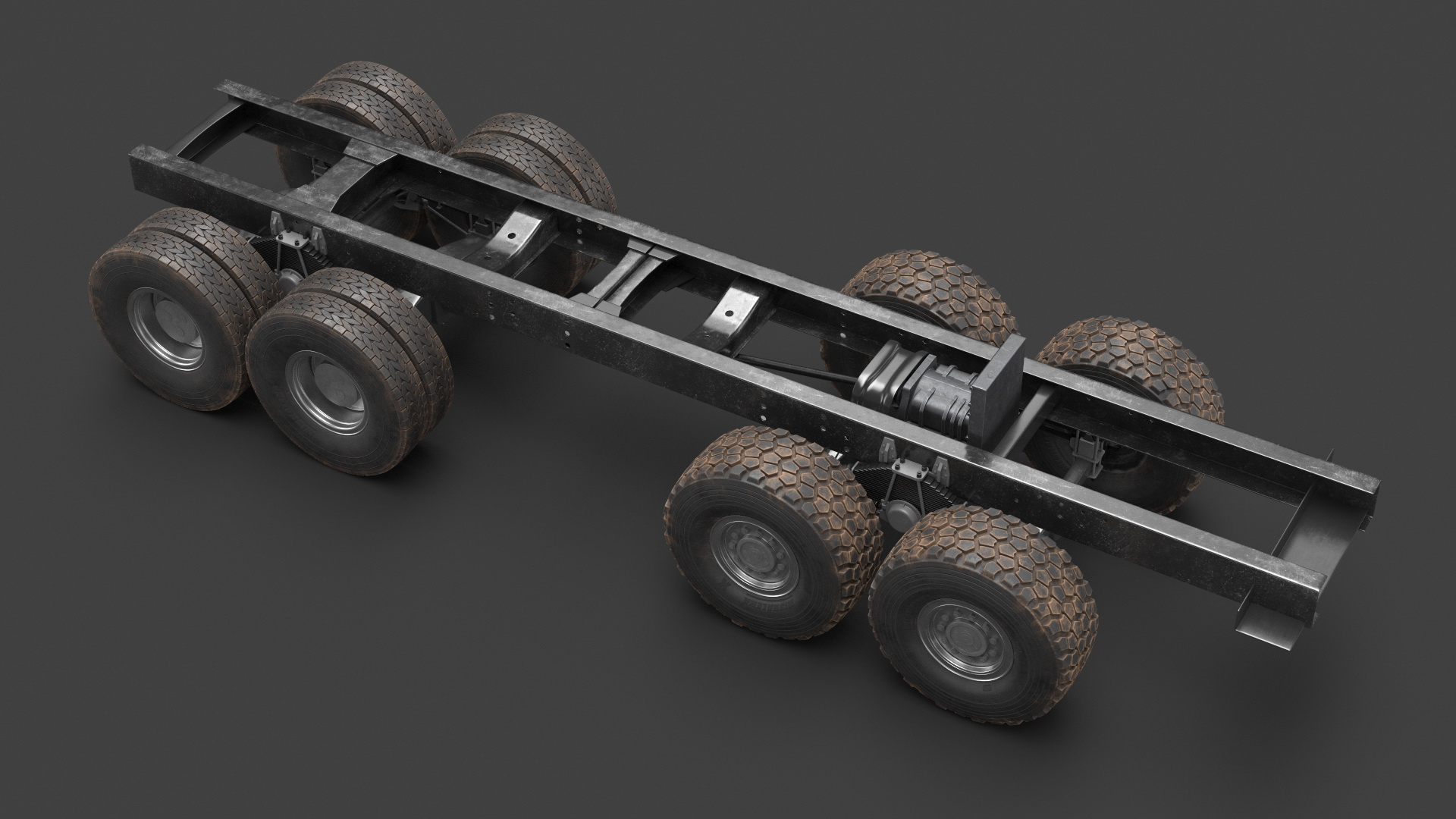3D model Chassis for Super Heavy Trucks