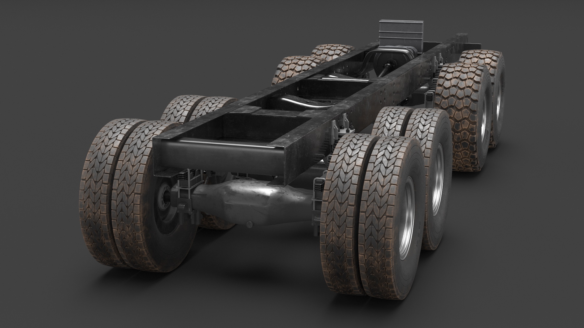 3D model Chassis for Super Heavy Trucks
