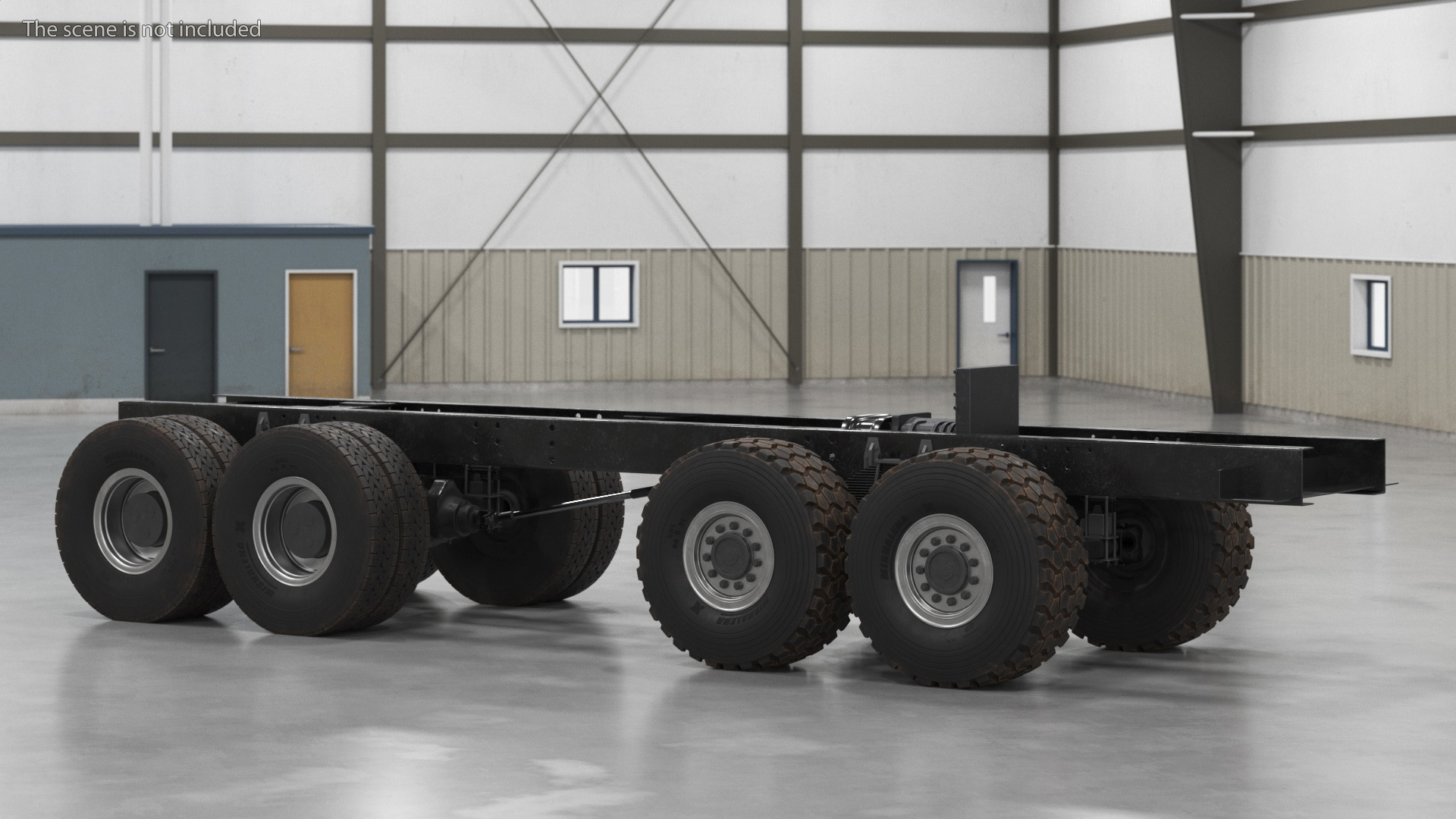 3D model Chassis for Super Heavy Trucks