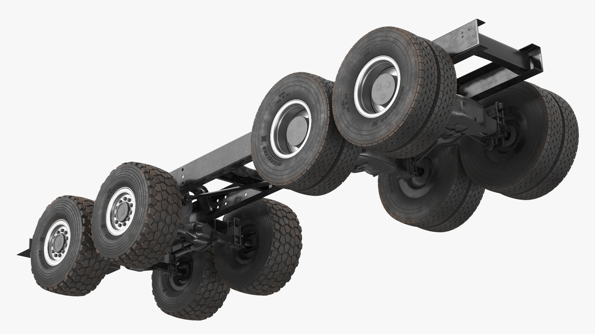 3D model Chassis for Super Heavy Trucks