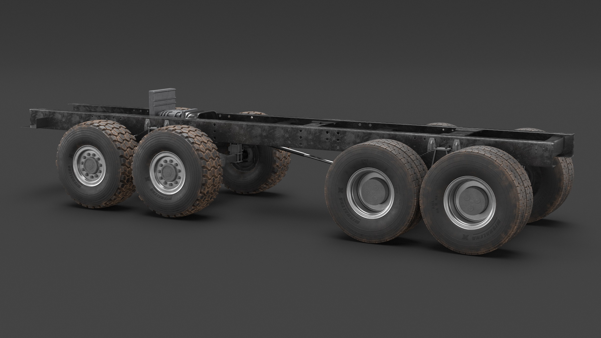 3D model Chassis for Super Heavy Trucks