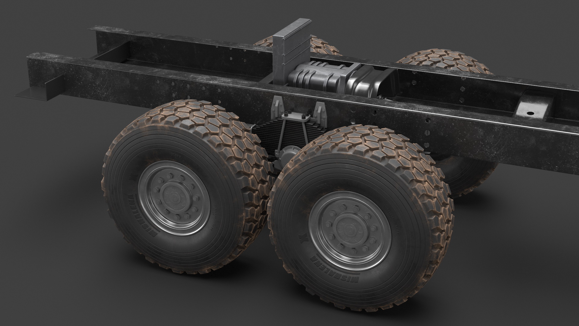 3D model Chassis for Super Heavy Trucks