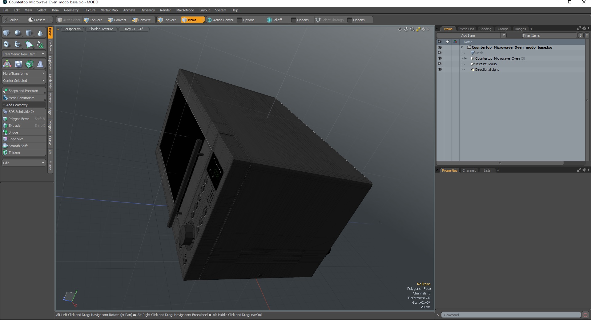 3D model Countertop Microwave Oven