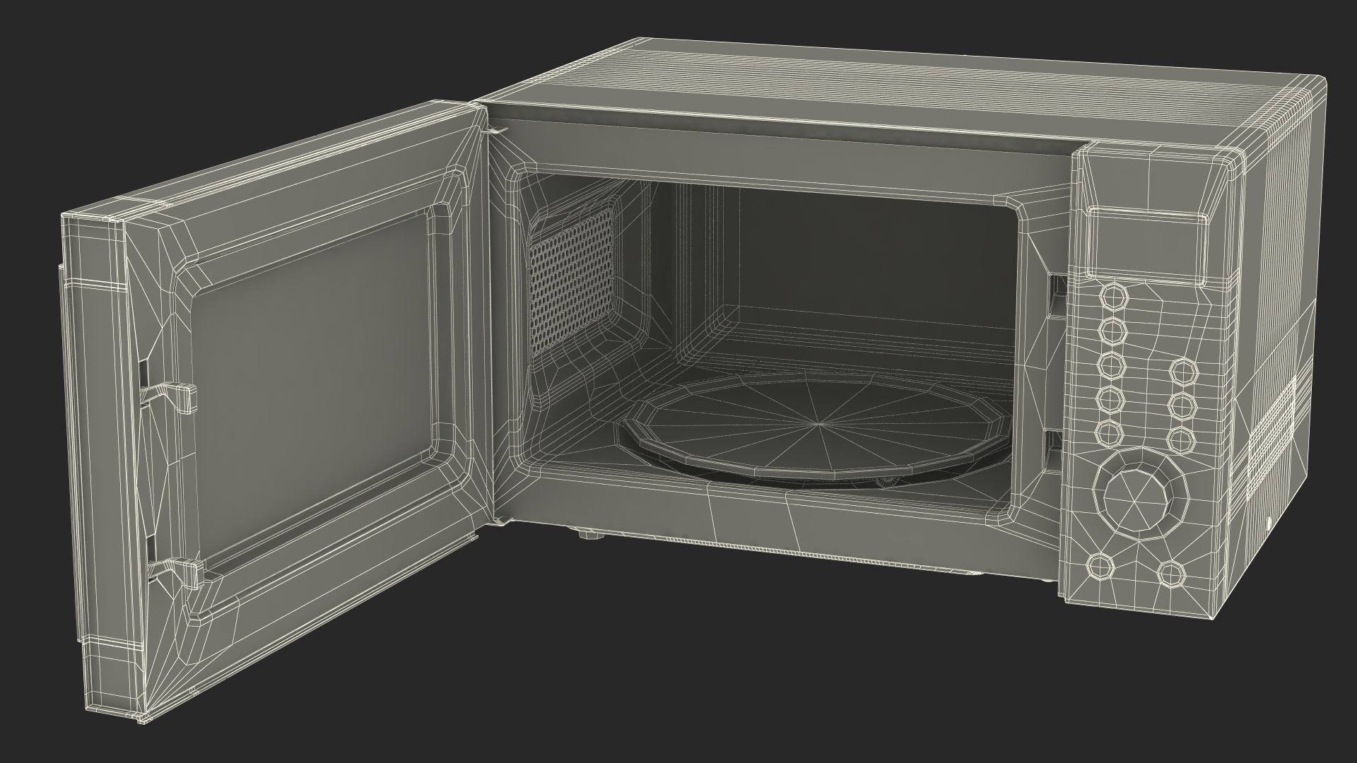 3D model Countertop Microwave Oven