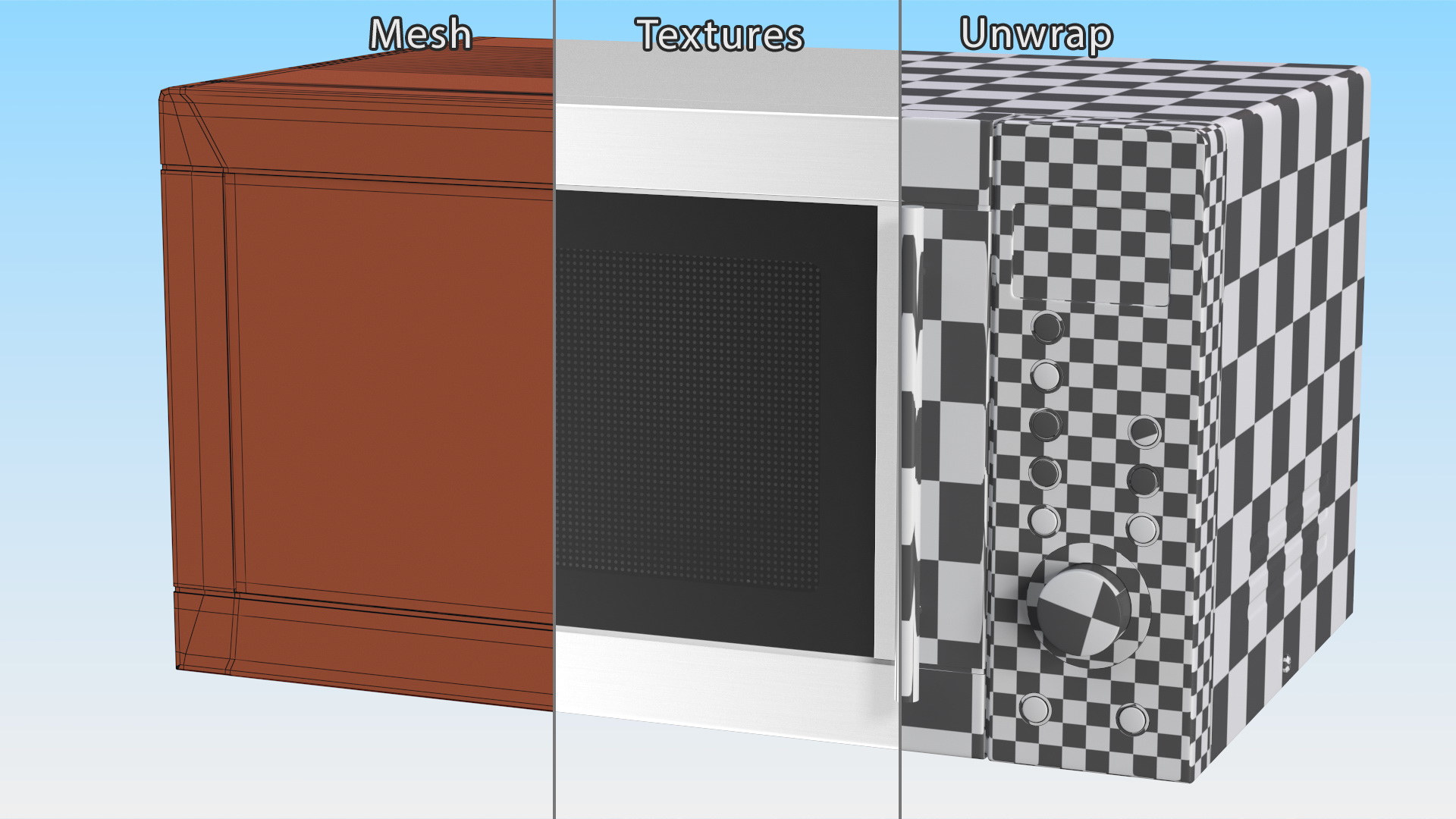 3D model Countertop Microwave Oven