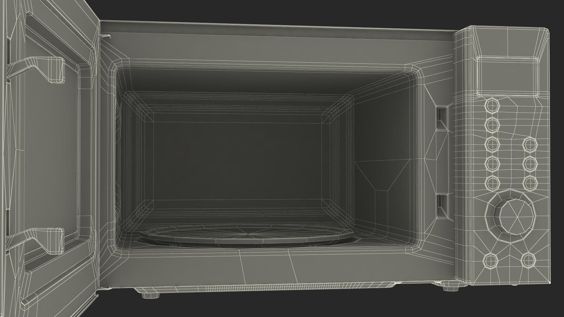 3D model Countertop Microwave Oven