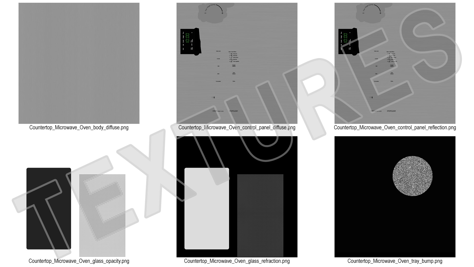 3D model Countertop Microwave Oven