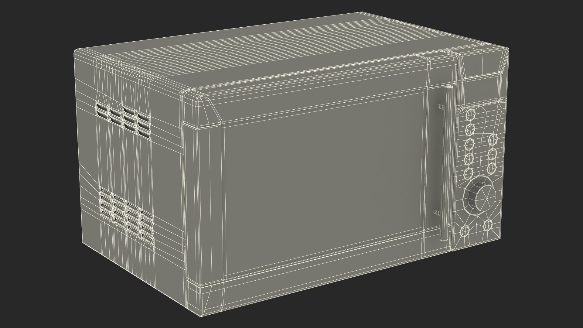 3D model Countertop Microwave Oven