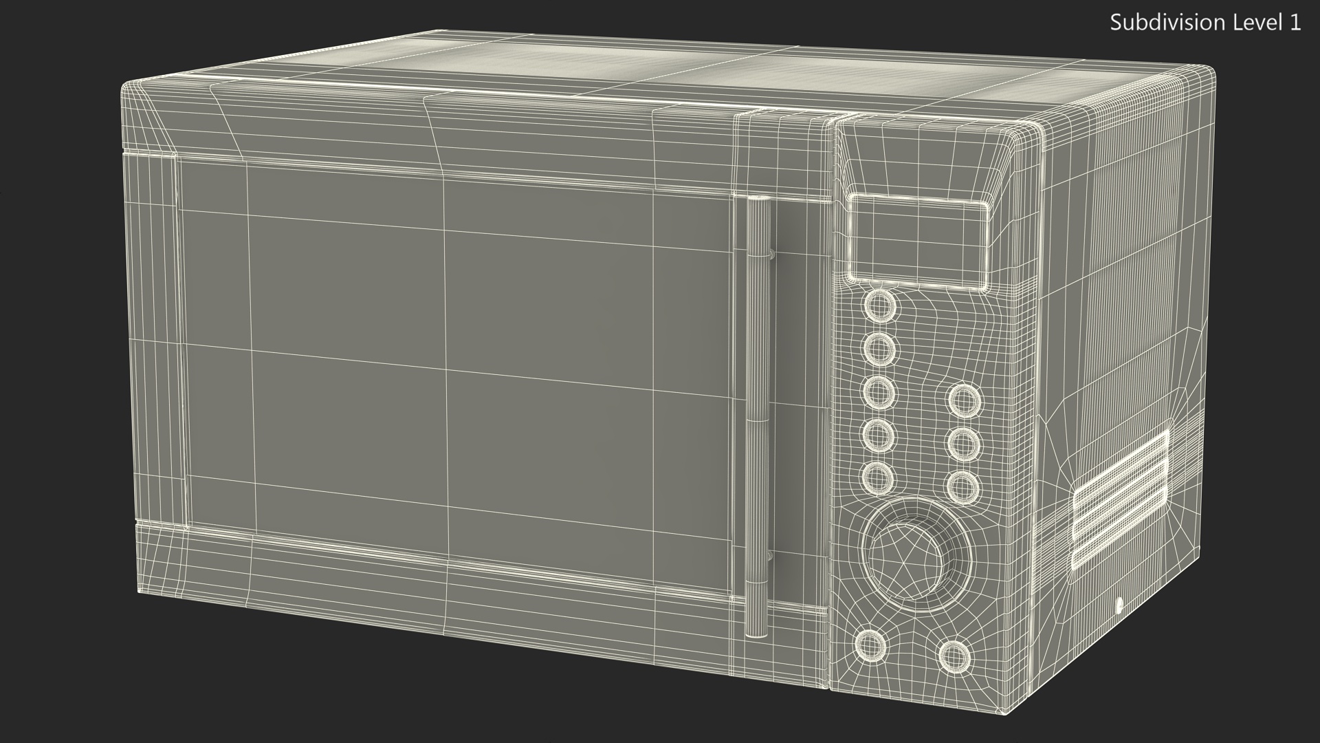 3D model Countertop Microwave Oven