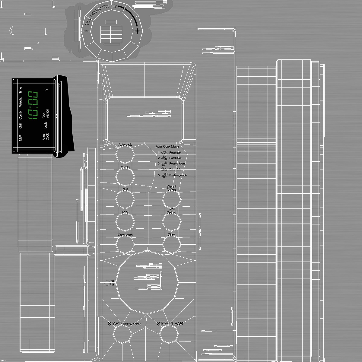 3D model Countertop Microwave Oven