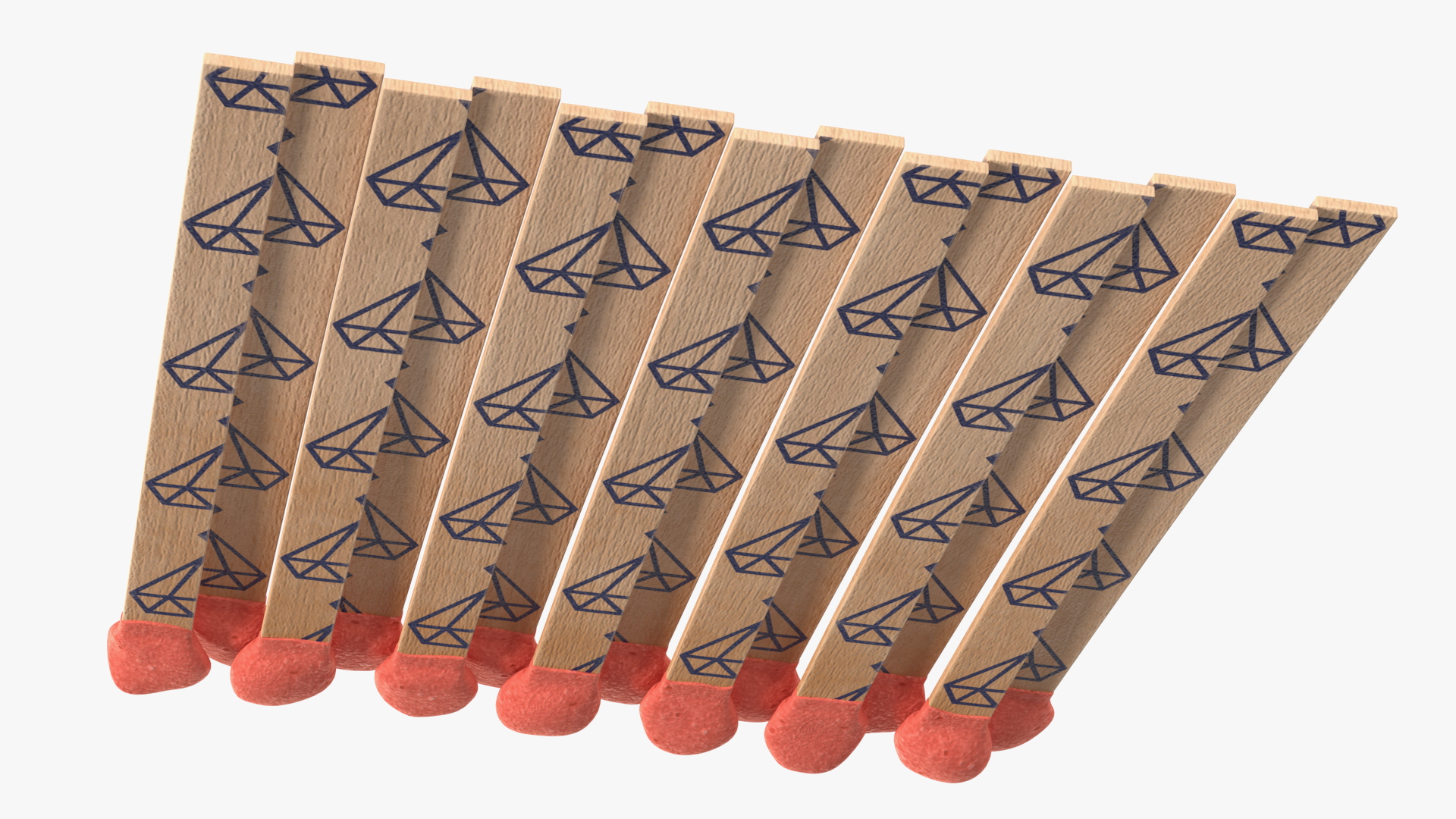 3D Vintage Paper Matches