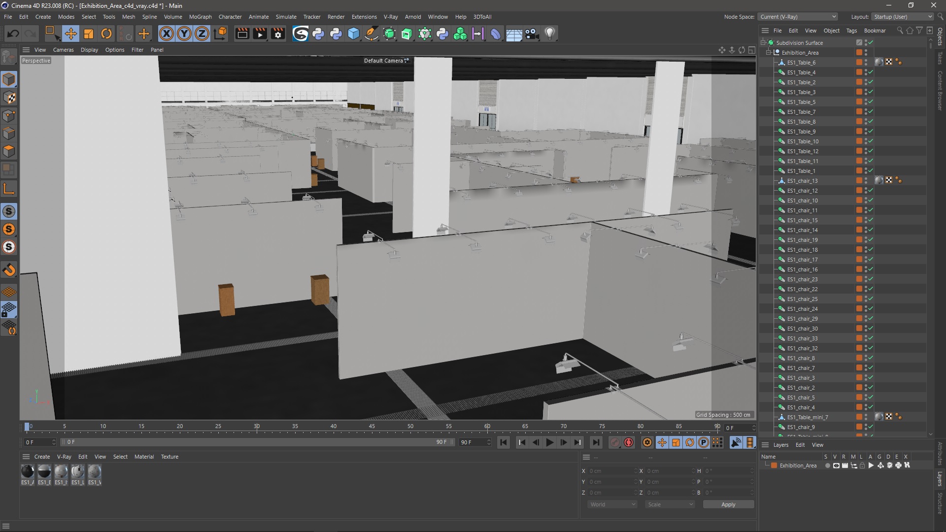 3D model Exhibition Area