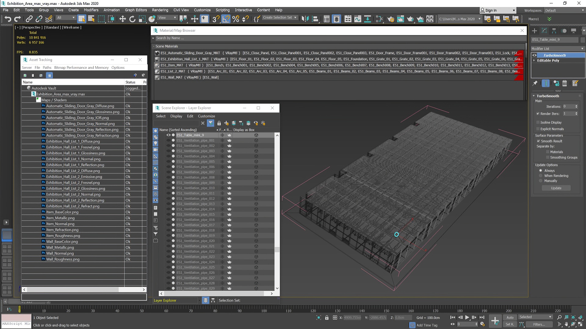 3D model Exhibition Area