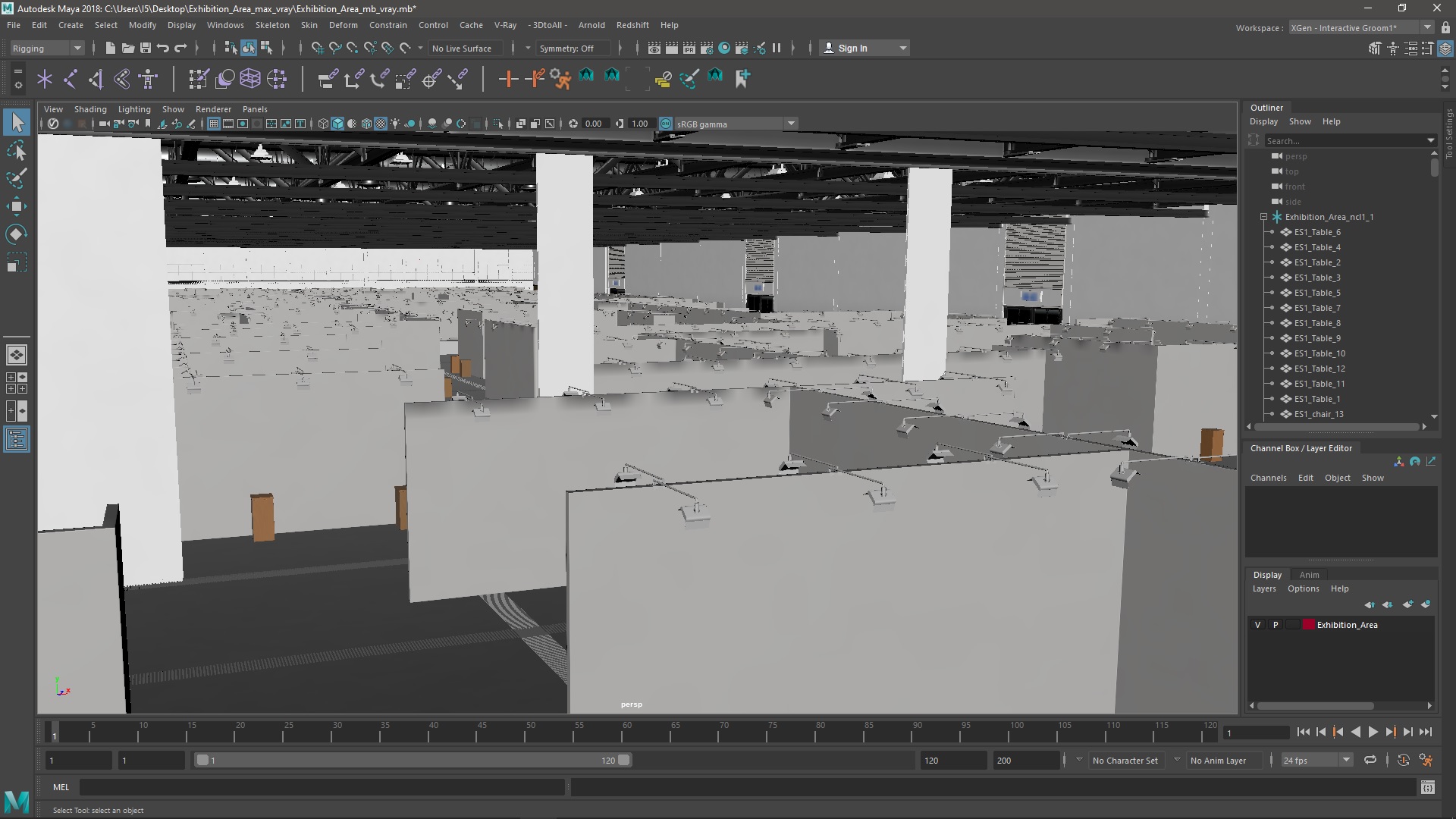 3D model Exhibition Area