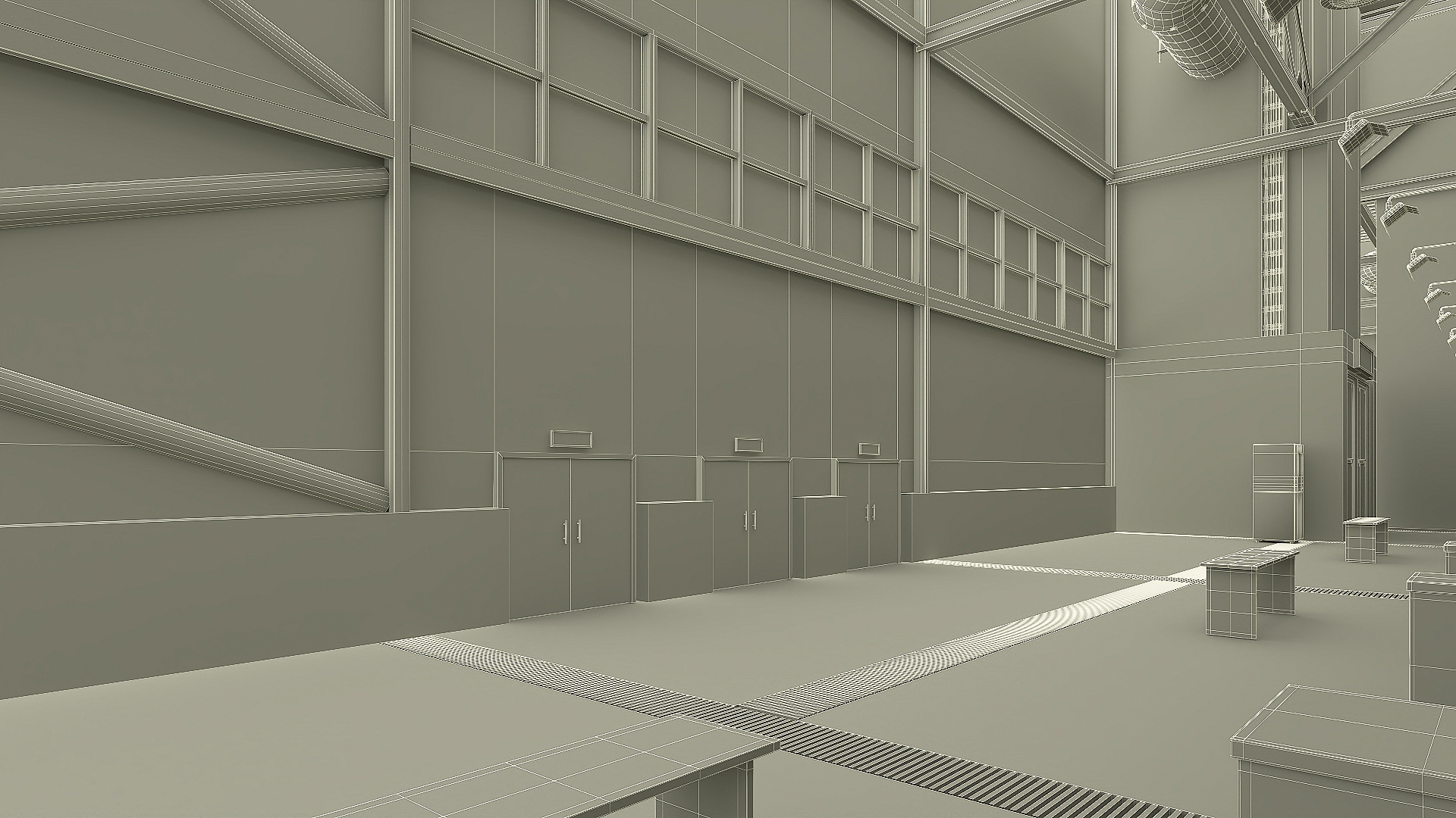 3D model Exhibition Area