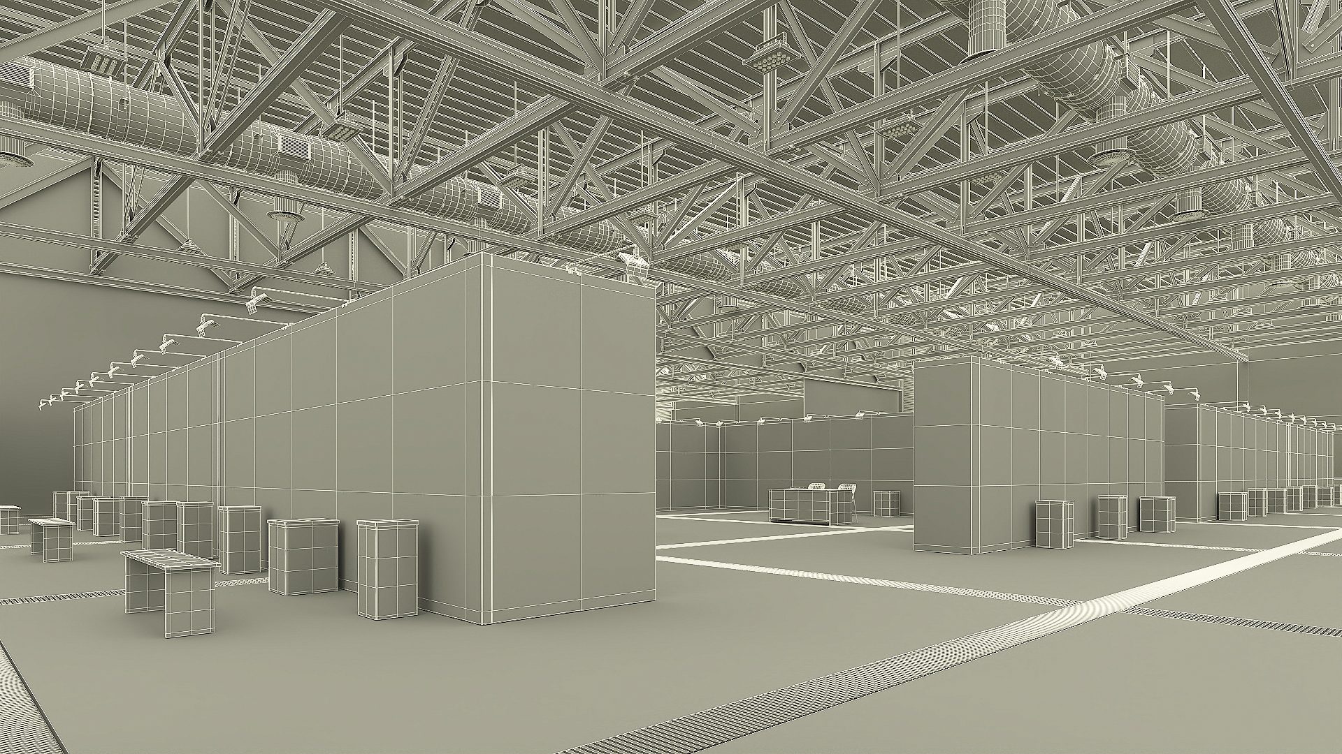 3D model Exhibition Area