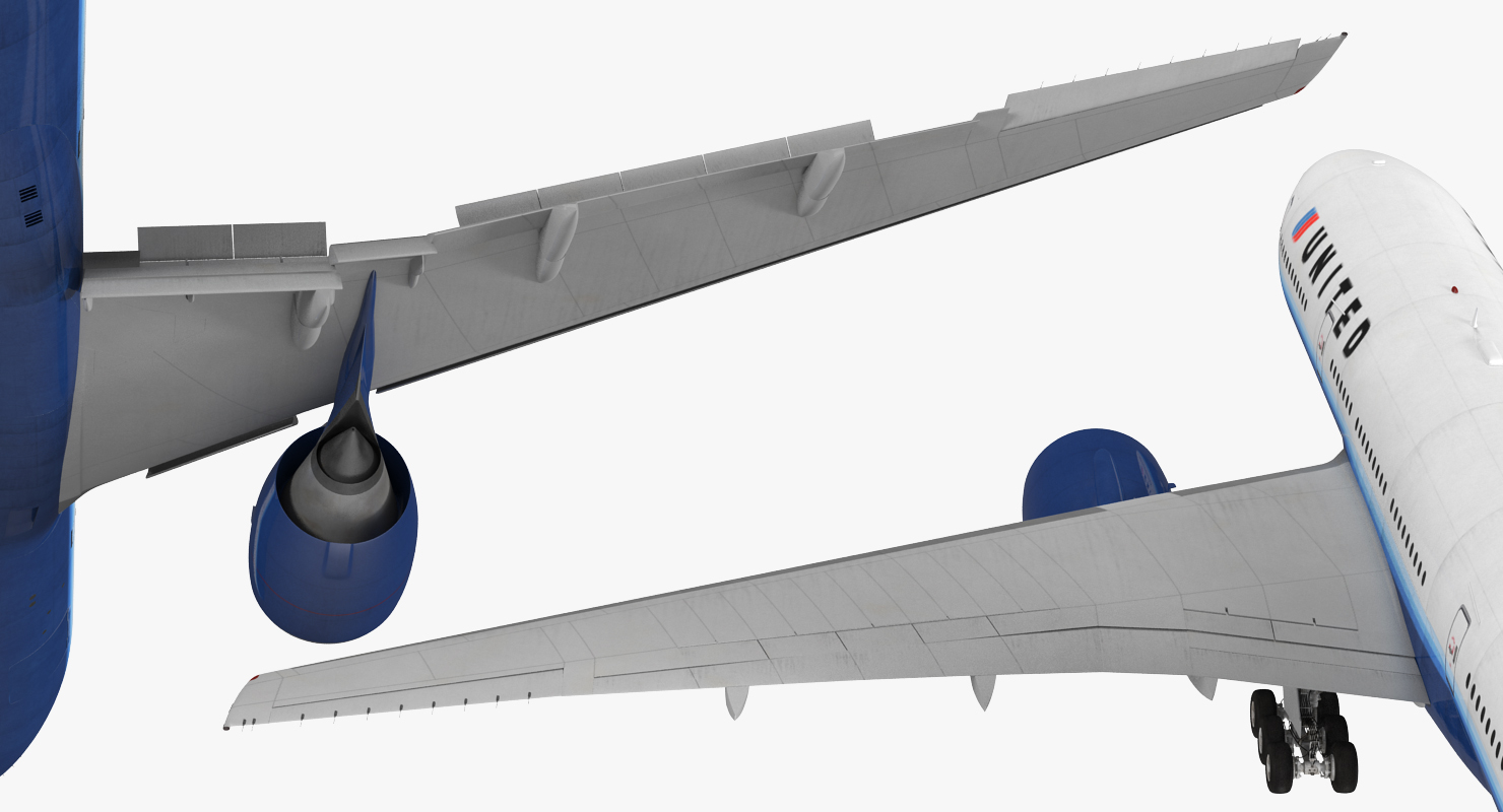 Boeing 777 200ER United Airlines 3D