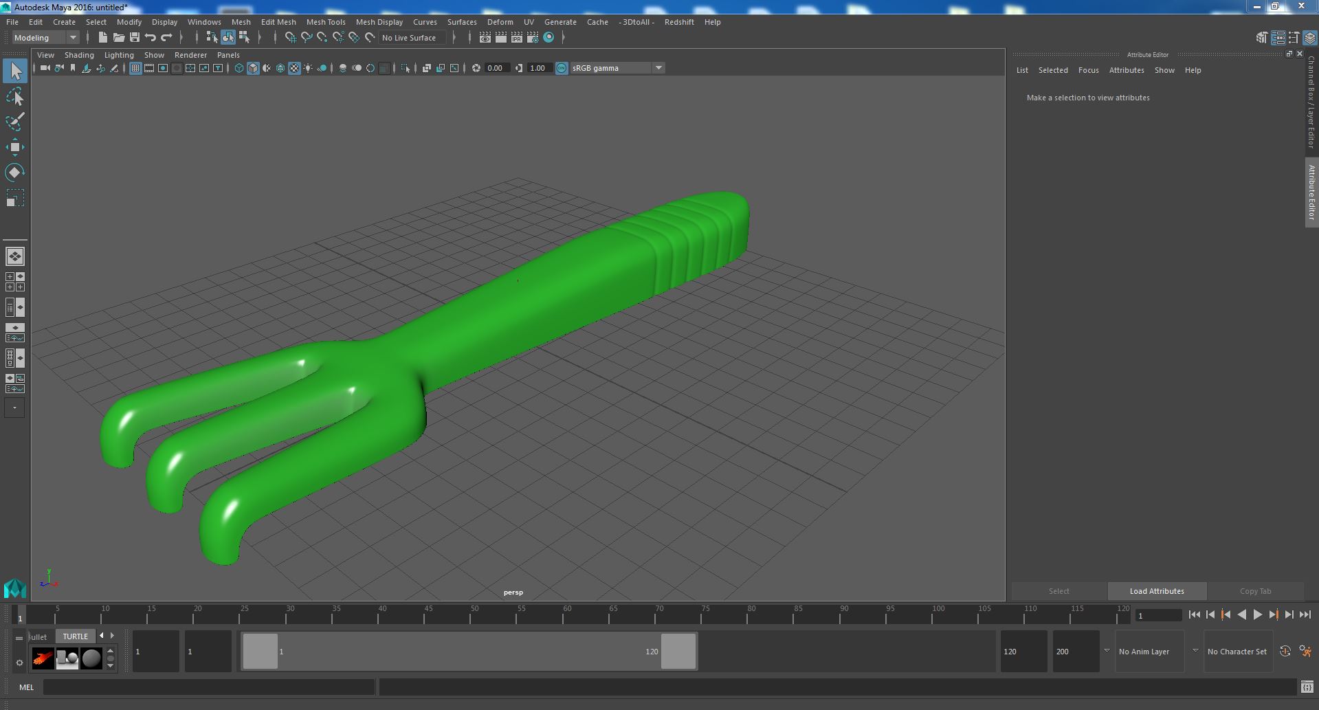 3D Plastic Rake Toy