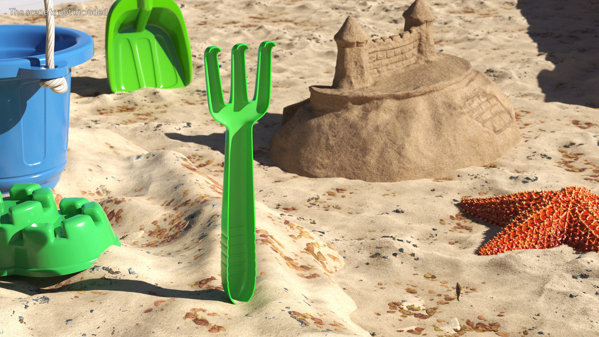 3D Plastic Rake Toy