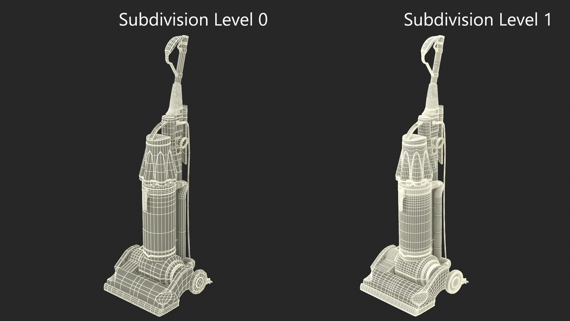 Upright Vacuum Cleaner 3D