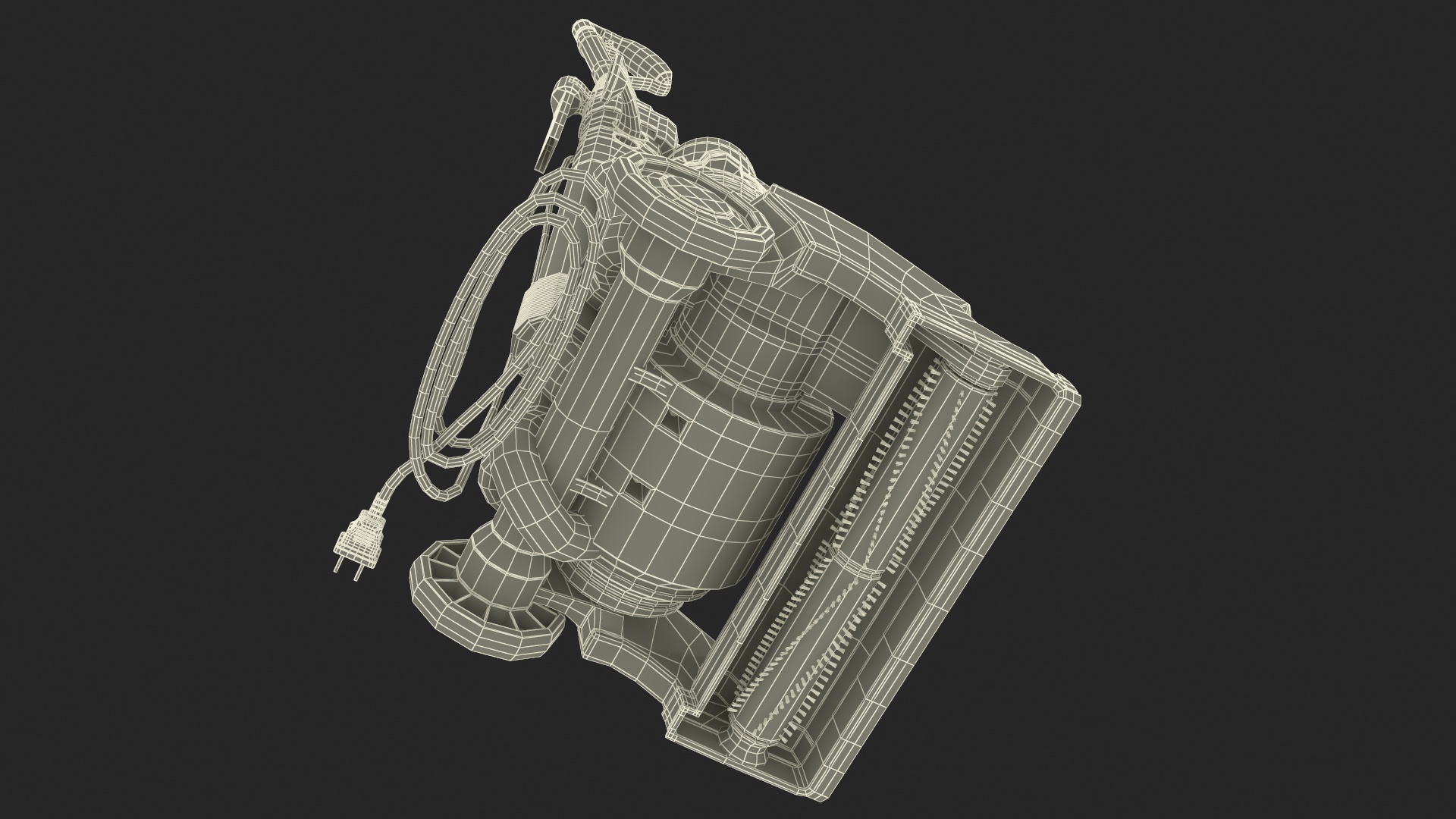 Upright Vacuum Cleaner 3D