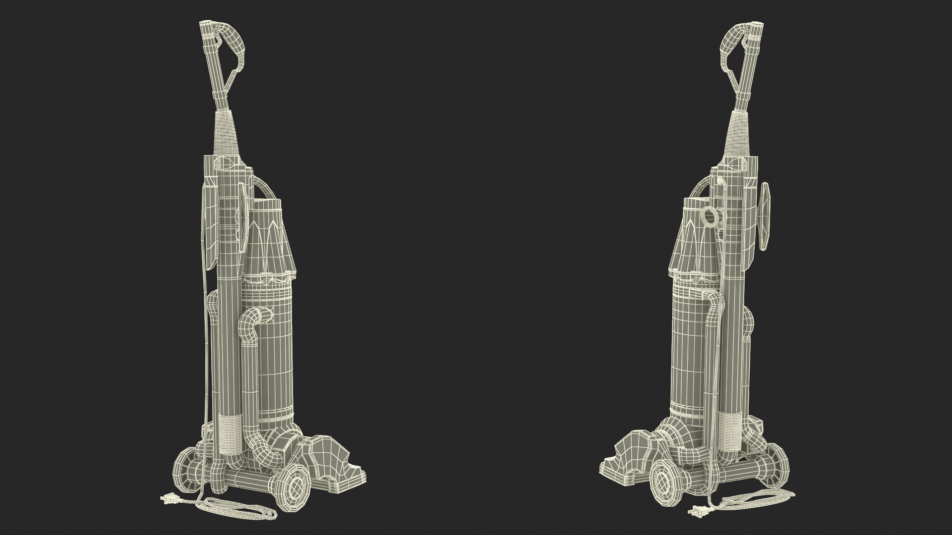 Upright Vacuum Cleaner 3D
