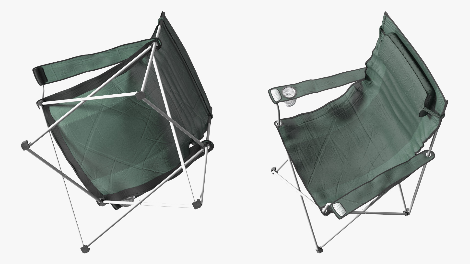 Folding Camping Chair with Cup Holder 3D