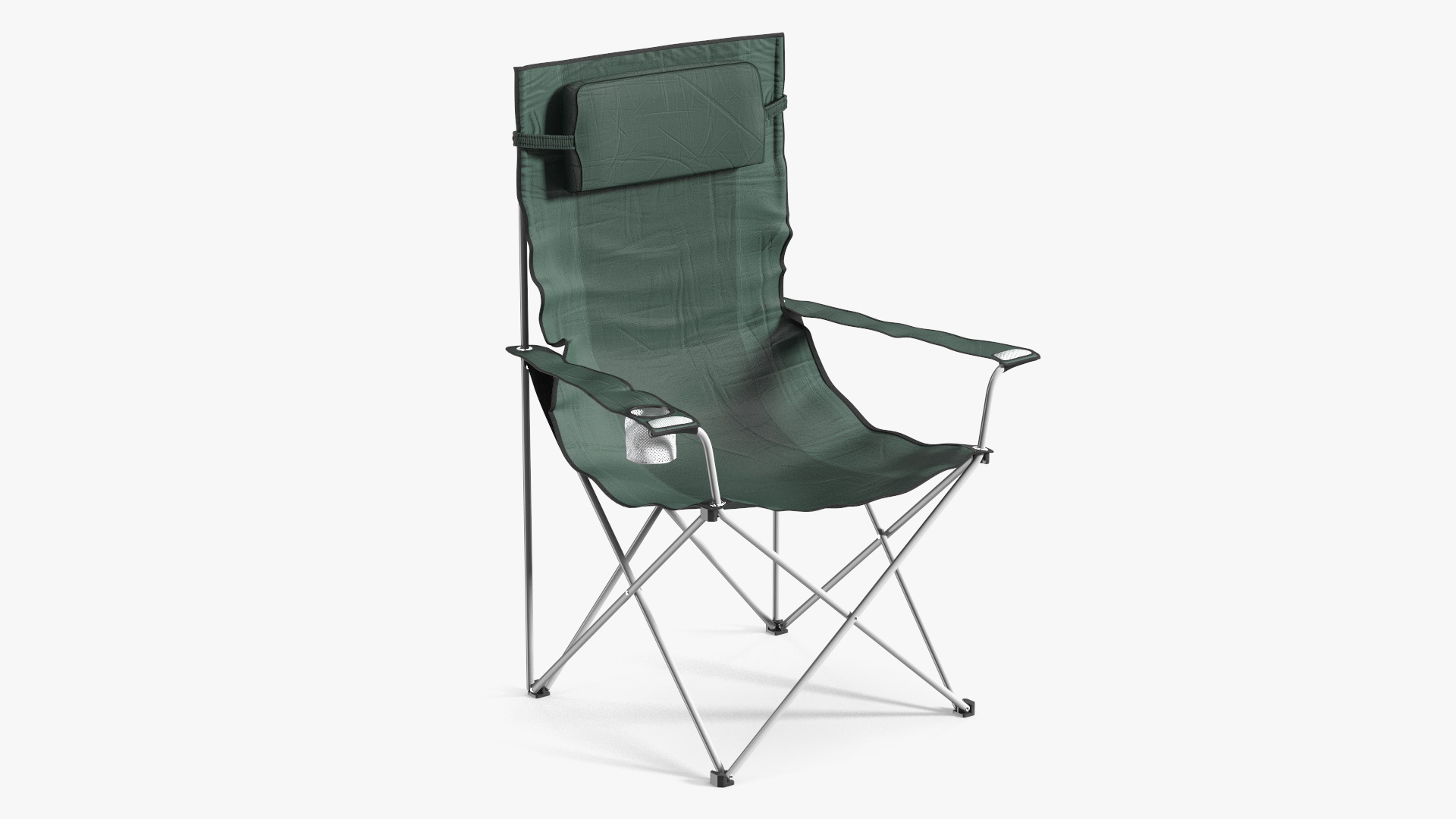 Folding Camping Chair with Cup Holder 3D