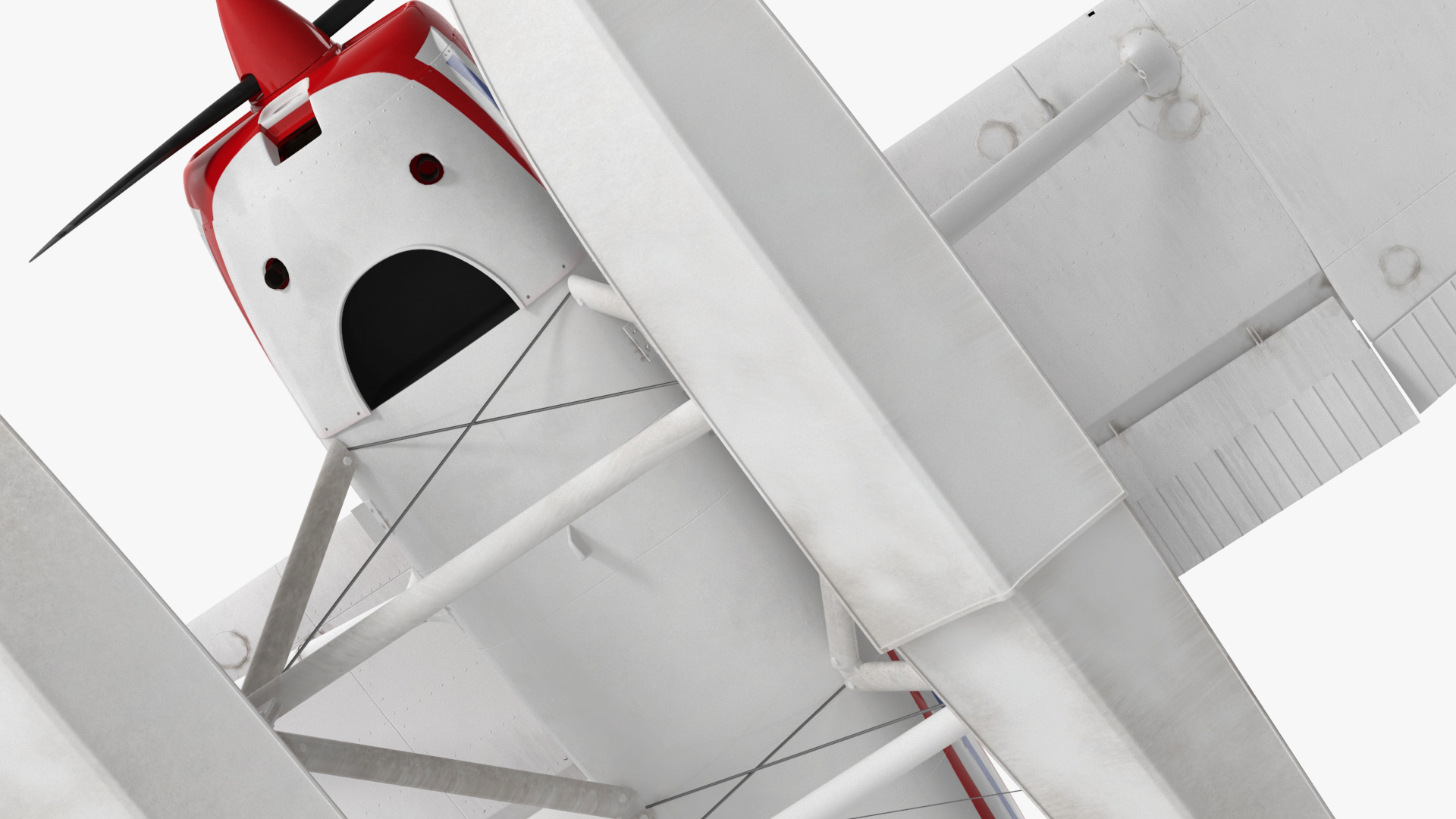 3D Light Propeller Seaplane Cessna 150 Rigged for Maya