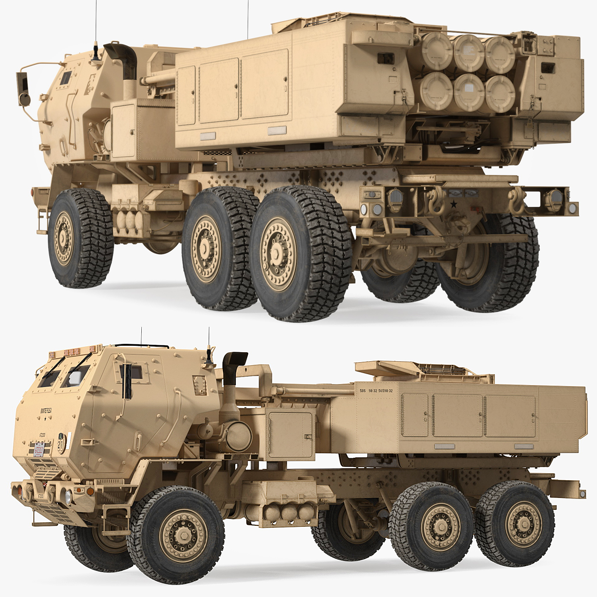 M142 HIMARS Rocket Launcher Rigged