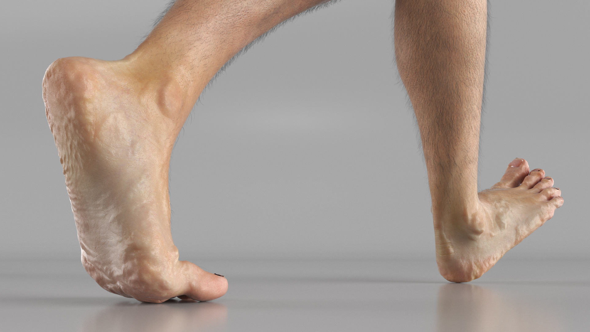 Realistic Human Male Legs Rigged 3D