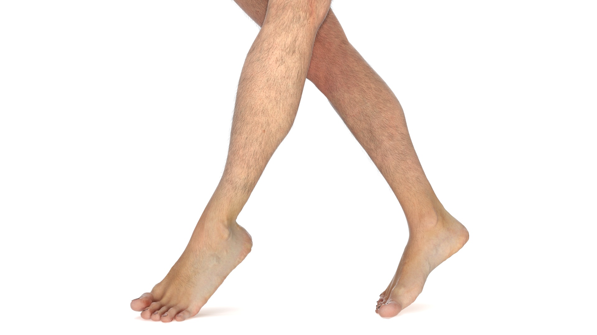 Realistic Human Male Legs Rigged 3D