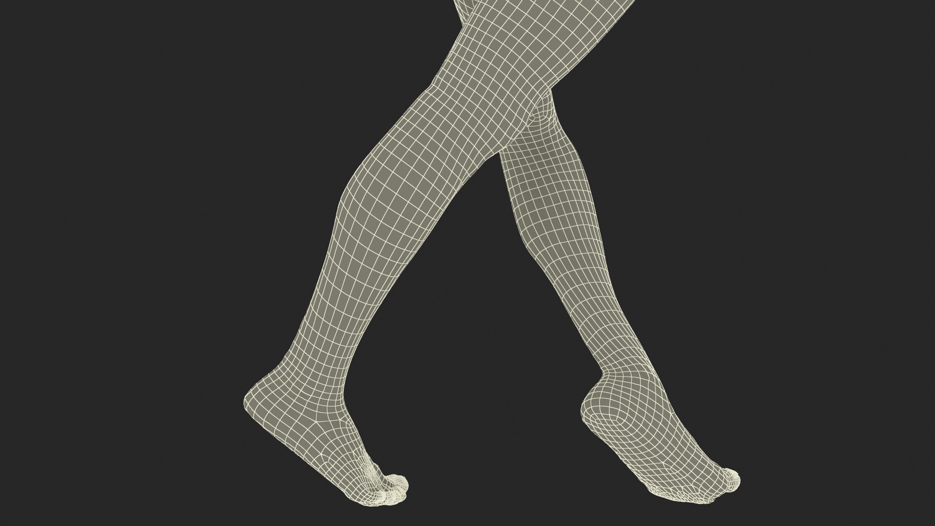 Realistic Human Male Legs Rigged 3D