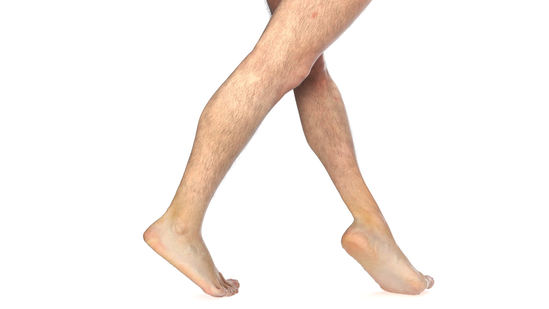 Realistic Human Male Legs Rigged 3D