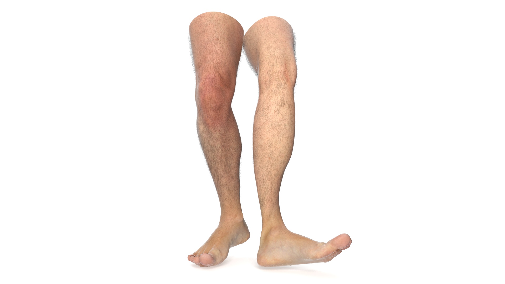 Realistic Human Male Legs Rigged 3D