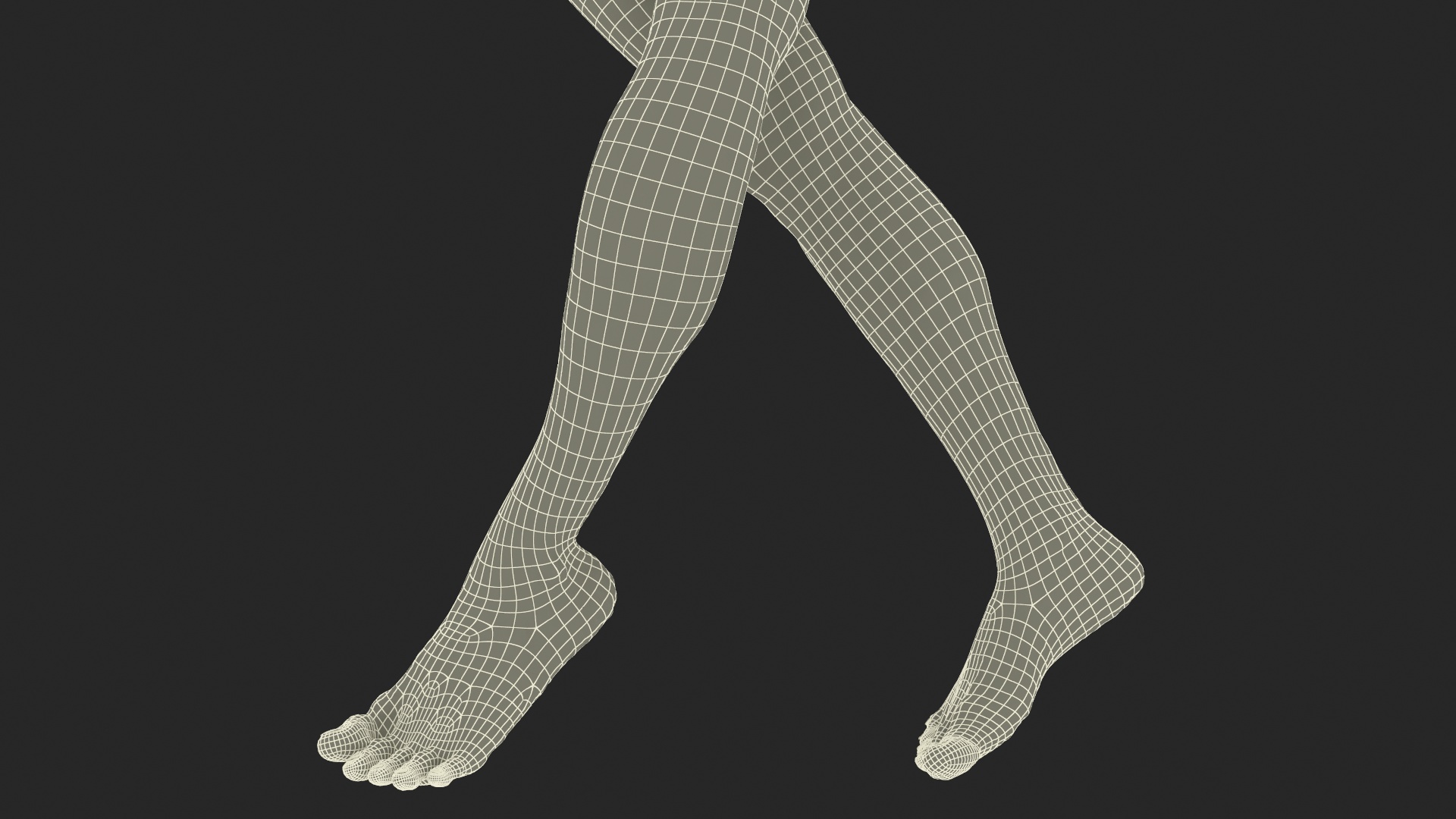 Realistic Human Male Legs Rigged 3D