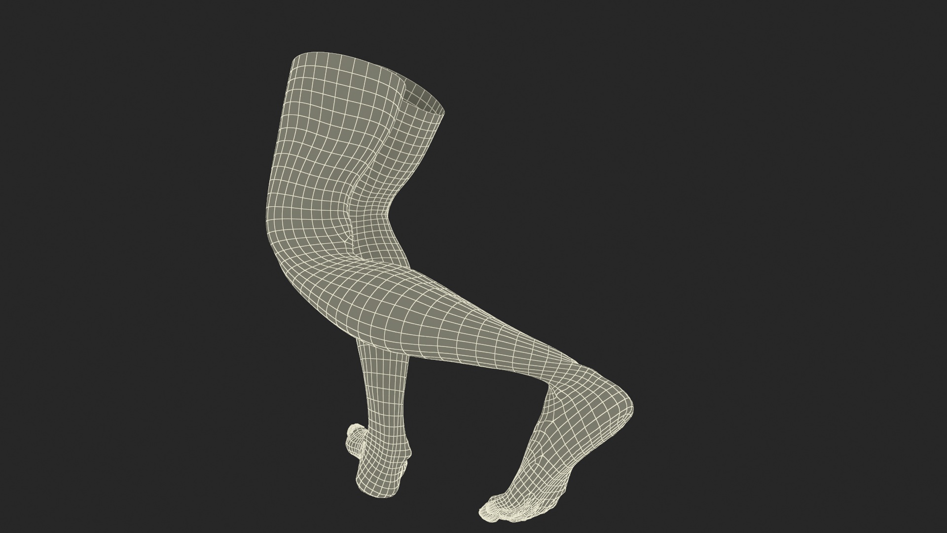 Realistic Human Male Legs Rigged 3D