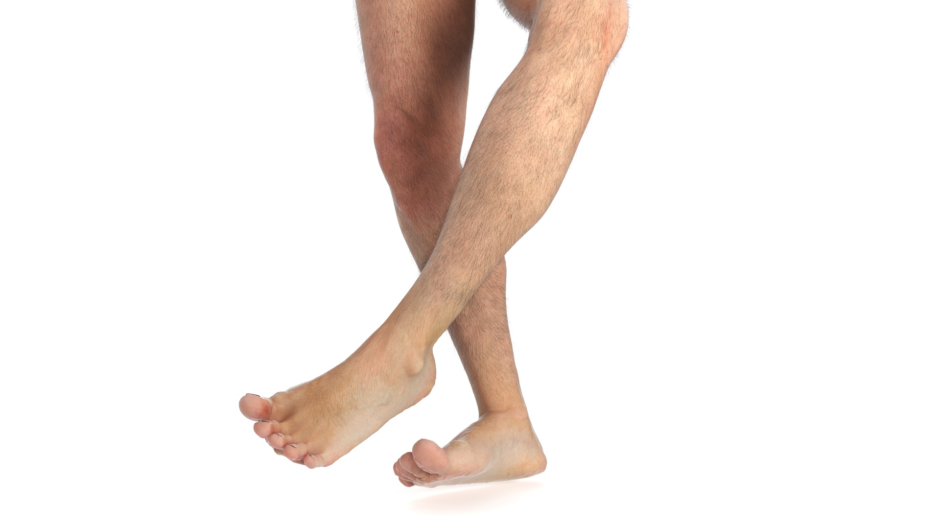 Realistic Human Male Legs Rigged 3D