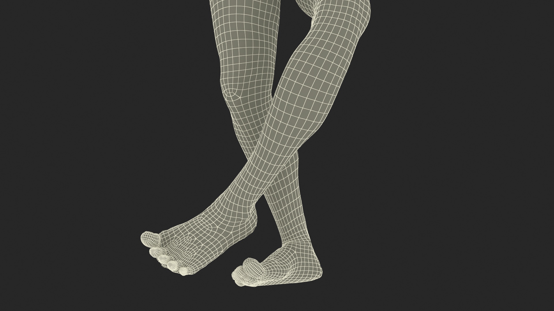 Realistic Human Male Legs Rigged 3D