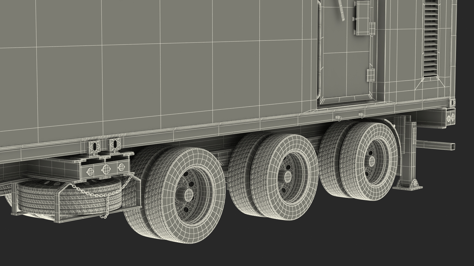 Military Battery Control Center Sand Camouflage Rigged 3D model