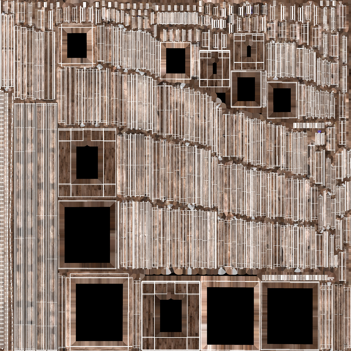 Wooden Drilling Derrick Brown Old - view 8